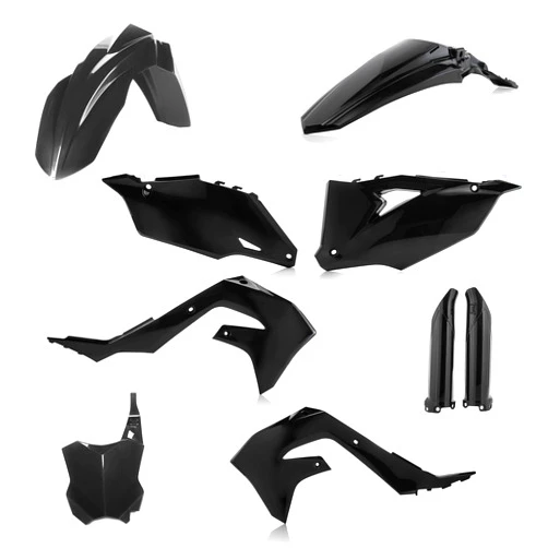 Acerbis Full Plastic Kits For Kawasaki - Black (2736290001), One Size