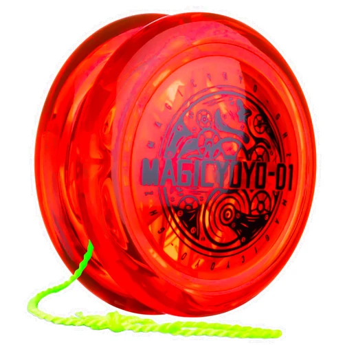 MAGICYOYO Looping Yoyo D1 Responsive Yoyo for Kids Beginners, 2A Loop Yoyo Starter Yoyo Easy to Play Basic String Tricks (Red)