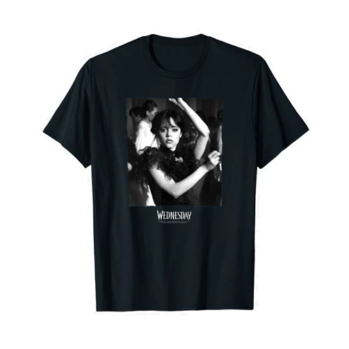 Wednesday Dark Dancing Queen Wednesday Photoreal & Logo V2 T-Shirt