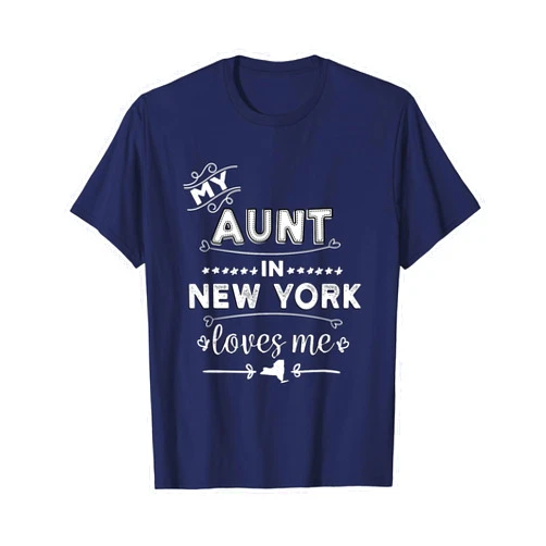 New York Loves Me T Shirts My Aunt in New York Loves Me Apparel Gift for Niece, Nephew