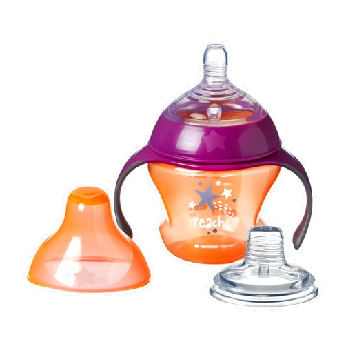 Tommee Tippee First Sips Soft Transition Cup, 4+ months â€“ (Pack of 1) (Colors May Vary)