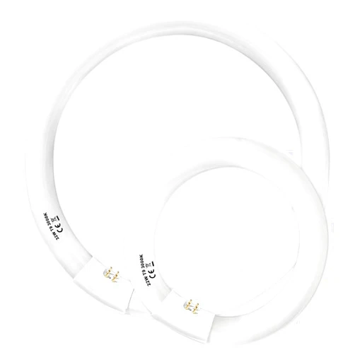 Konideke FC12T9/WW 32 Watt and FC8T9/KB 22W Set, 8 inch T9 22W and 12'' 32W Circular Fluorescent Light Bulbs Warm White, Circle Light Bulb 3000K, FC12T8/WW 3500 Lumen G10Q Base