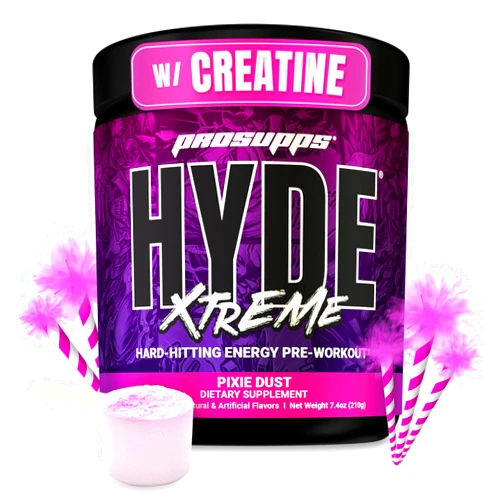 PROSUPPS Mr. Hyde Xtreme Pre Workout Powder with Creatine, Beta Alanine & Caffeine – Extreme Energy, Pumps, Focus & Performance - Fitness & Gym Supplements for Men & Women (Pixie Dust, 30 Servings)