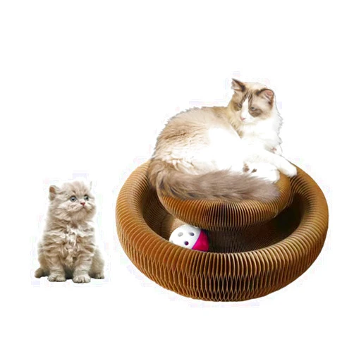 Enkman Magic Organ Cat Scratcher Board Cat Ball Adventure The Ultimate Interactive Mental Physical Exercise for Indoor Cats Toy