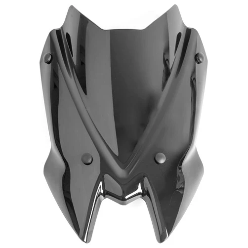 Lorababer Motorcycle Windshield Deflector Double Bubble Windscreen Compatible with Z650 Z 650 2020 2021 2022 2023 2024 2025, Flyscreen Front Wind Shield Screen Visor, Black