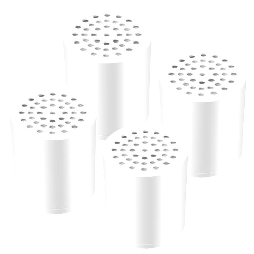 Laicky 4 Pack 20 Stage Shower Filter Universal Replacement Cartridge Hard Water Purifier Removes Chlorine, Heavy Metals, Iron, Other Sediments, Water Softener with High Output