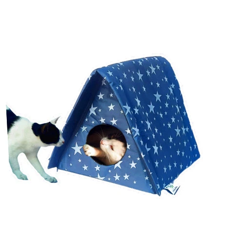 Stray2Pet Winter-Ready Cat Shelter, House, Cave - Waterproof, Weatherproof, Sturdy Frame for Stray, Outdoor, and Indoor Cats (M)