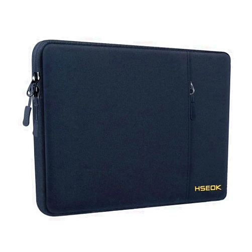 Hseok Laptop Case 15.6 Inch Sleeve, Shockproof Protective Water Repellent with Accessory Pocket,Compatible with Mac Pro 16 inch 2025-2019, Sleeve Bag for Most 15 15.6 16 Notebooks,Black