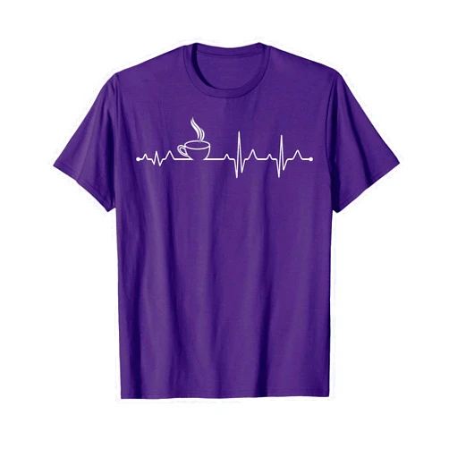Awesome Coffee Gifts Apparel and Accessories Espresso Heart Pulse, EGK and Heartbeat with Coffee T-Shirt