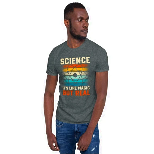 Generic Science It's Like Magic But Real T-Shirt, Mad Scientist Tee, Chemistry Student Science Nerd Tee, Science Teacher Physic Geek