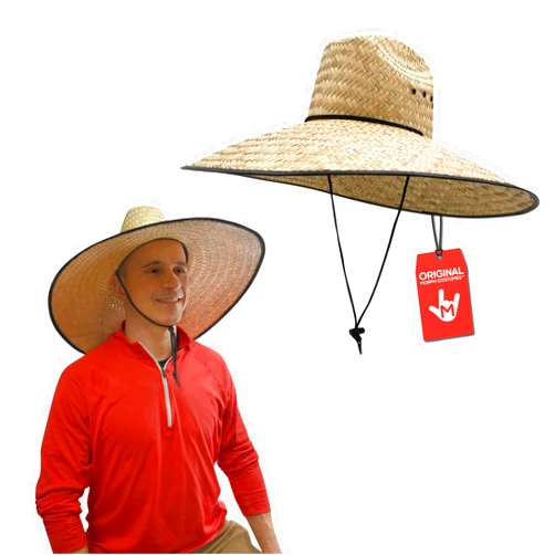 Nicky Bigs Novelties Morph Handmade Huge Large Fit Hard Shell Double Weaved Straw Shade Gardening Hat Wide Brim Outdoor Sun Hats