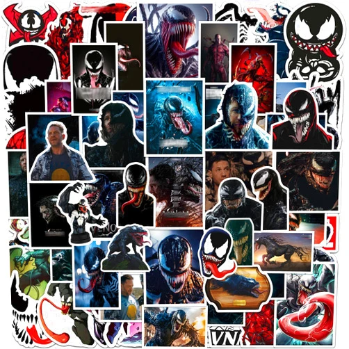 PLOKKO 100PCS Movie Stickers Cool Sticker Cute Decal Vinyl for Phone, Computer, Skateboard, Water Bottle, Travel Case, Set of Stickers (MIX001)