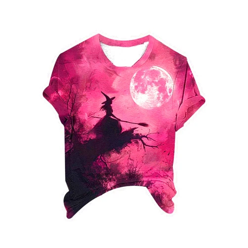 Generic Halloween Women Shirts Fashion Fall Pumpkin Shirts Women's Casual Thanksgiving Graphic Tee Halloween Tops Todays Daily Deals