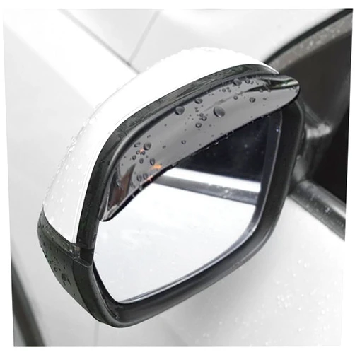 SOMUCH 2PCS Car Side Mirror Rain Guards - Waterproof Rear View Mirror Visor Eyebrows - Universal Automotive Mirror Rain Protector Accessories for Cars, Trucks, SUVs (Black)
