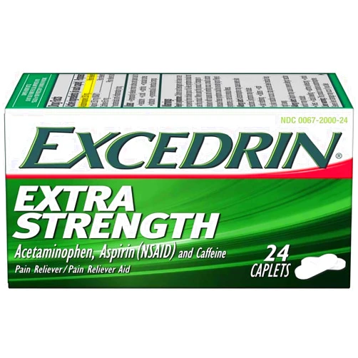 Excedrin Extra Strength - 24 Caplets, Pack of 2