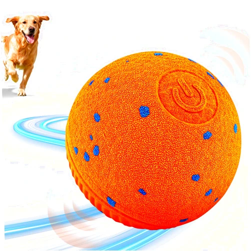 Bsyisoue Smart Interactive Dog Toys, Interactive Dog Ball with IPX7 Waterproof, E-TPU Material, Low Noise, Automatic Moving/Bouncing/Rotating for Medium and Large Dogs Indoor & Outdoor Stimulation