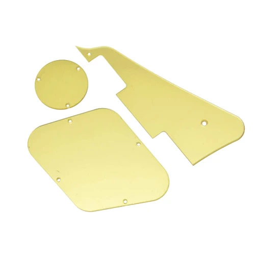 Haolahaola Guitar Parts for Gold Mirror LP Pickguard Control Plate Switch Cavity Covers for Gibson Les Paul