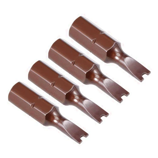 uxcell 4Pcs 1/4-Inch Hex Shank 25mm Length Magnetic U4 U Shape Screw Driver Screwdriver Drill Bits S2 High Alloy Steel