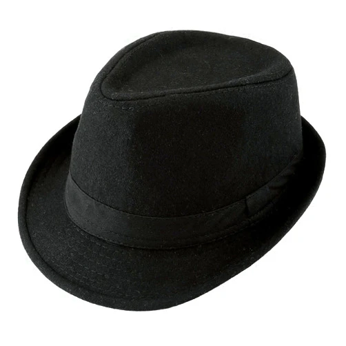 FALETO Unisex Classic 20s Trilby Fedora Hat with Band Casual Jazz Cap Manhattan