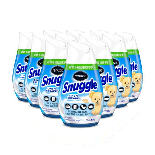 Renuzit Snuggle Linen Escape Adjustable Air Freshener, 7oz Cone (Pack of 12)