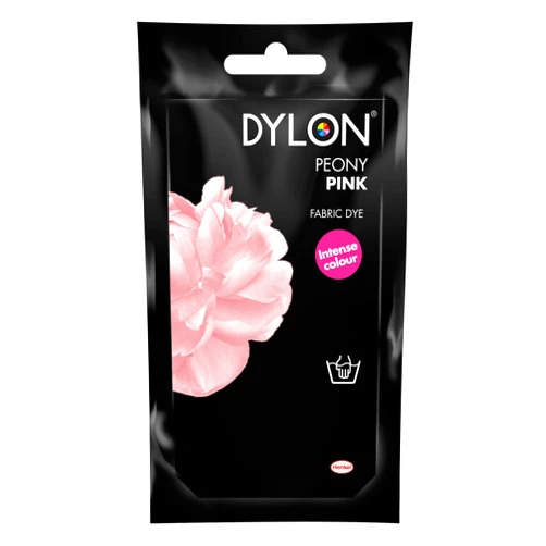 Dylon Hand Fabric Tie Dye used Worldwide by Best Designers, Multi-Purpose, Suitable for Small Natural Fabrics, Permanent and Easy to Apply, Color: Powder Pink, Size: 1.76 oz (50 grams)