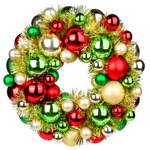 GnFlus Christmas Ball Wreath 13