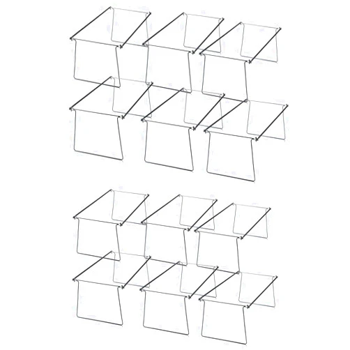 Officemate Hanging File Frames - Letter Size - Steel / 2 Pack of 6 Sets Total 12 Sets