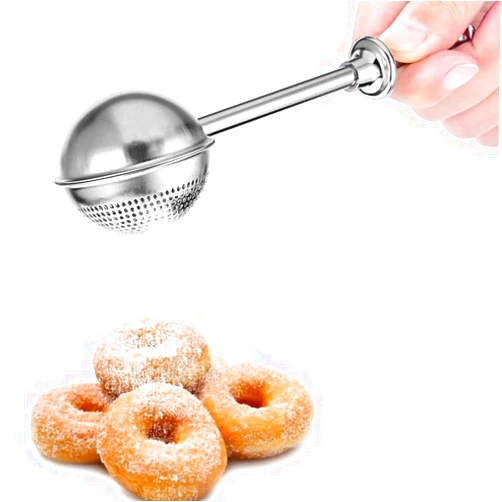 ZUIHUI Powdered Sugar Shaker Duster Mini Sifter Flour Duster For Bread Baking With 18/8 304 Stainless Steel Spring Operated Handle For Sugar Flour And Spices