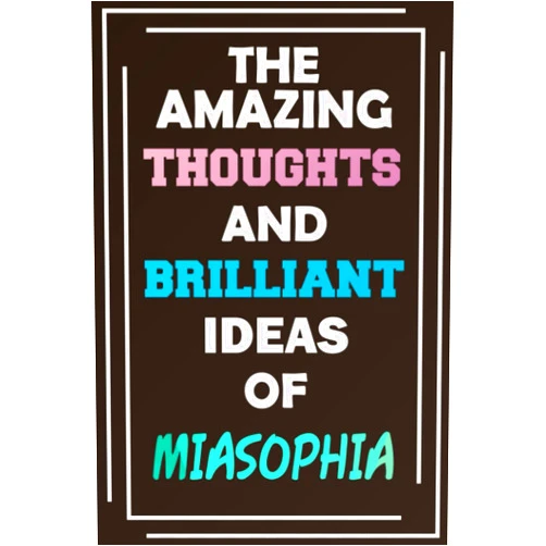 By MyNameNotebooks Publishing (Author) The Amazing Thoughts and Brilliant Ideas of Miasophia: Blank Lined Notebook - Personalized Name - Custom Journal for Miasophia