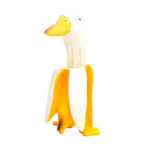 Raeasily Banana Duck Decor - Creative Resin Sculpture,Novelty Art Statue for Garden Yard Outdoor Housewarming Garden Gifts Funny Birthday Gift to Friends 6 in * 3 in (Yellow)