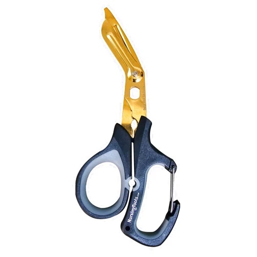 Nursingtools Hummingbird 8-in-1 Medical Scissors - Giant Size Trauma Shears for Nurses, Students, Practitioners & Medical Professionals (Black & Grey)