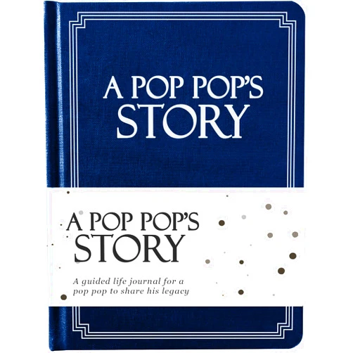 Coco & Lan Pop Pop's Life Story Journal (Hardcover): A Meaningful Keepsake for Pop Pop to Share His Journey and Memories, Book with 250+ Prompt Questions, Sentimental Gifts for Father's Day, Birthday & Christmas