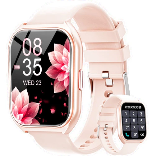 3Cloudge 2024 New 1.83-inch Men's and Women's Smartwatch with Fitness Tracker, Answer/Dial/100+ Sport Modes, IP67 Water Resistant Sports Pedometer Fitness Watch for Android and iPhone Devices