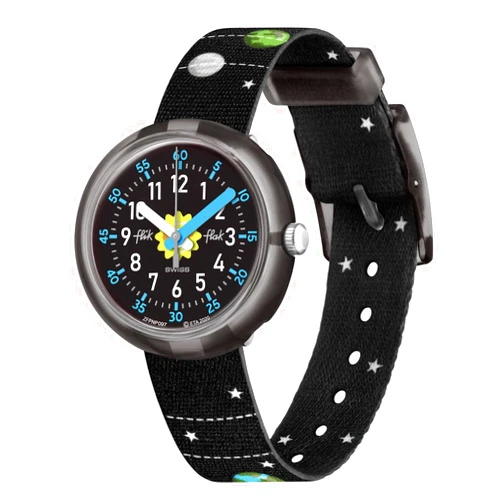 Flik Flak SOLAR SYSTEM Unisex Kids Watch (Model: ZFPNP097), black