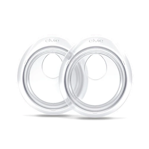 Elvie Catch Milk Collection Shells | Set of Two Discreet Leak-Protection Silicone Cups, Reuse Your Milk| Reusable Breast Shells Collect Up to 1oz | No More Wasted Milk or wasteful Breast Pads