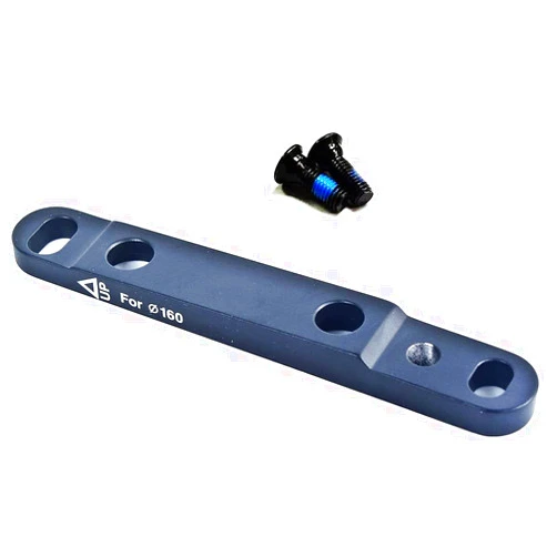 SwishTi Cyclocross Gravel E-Bike Bicycle Bike Flat-Mount Disc Brake Adapter for Flat-Mount Forks and Post-Mount Calipers use w/2pcs FM Bolts