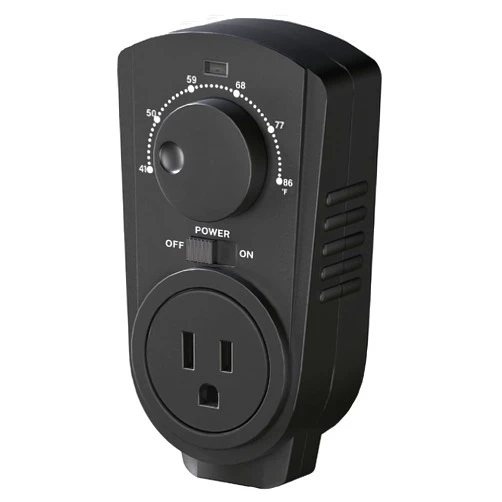 EconoHome Adjustable Thermostat - Universal Plugin Heating & Cooling Thermostat - Compatible with Most EconoHome Wall Mount Space Heaters