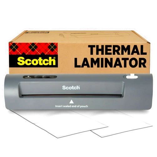 Scotch TL901X Thermal Laminator, 1 Laminating Machine, Gray, Laminate Recipe Cards, Photos and Documents, for Home, Office or School Supplies, 9 in.