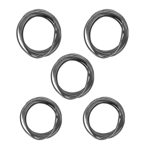 Messar Anodized Aluminum Bonsai Training Wire 5-Sizes Starter Set - Messar 1.0mm, 1.5mm, 2.0mm, 2.5mm, 3.0mm Aluminium Bonsai Plant Training Line for Outdoor Plant Pot & DIY Art Crafts (Black)