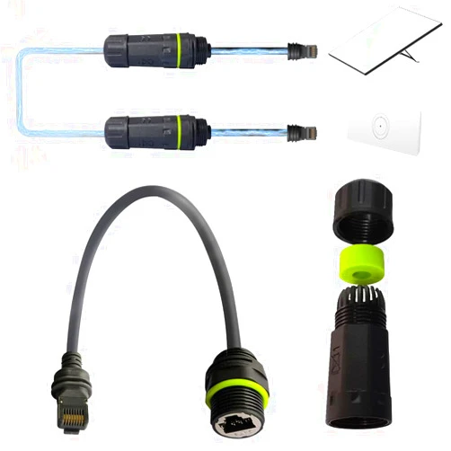 YIGORN Starlink Ethernet Adapter Gen 3/Mini, Starlink Cable 1.64FT with RJ45 Ethernet Cable Interface, for Connecting Starlink Standard V3/Mini Dish and Router, Waterproof -1PCS