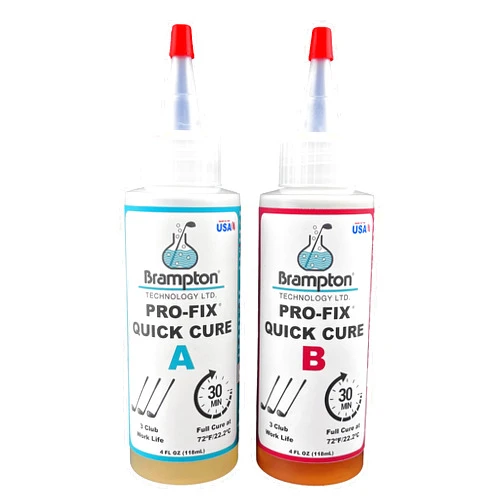 BRAMPTON TECHNOLOGY, LTD. Brampton PRO-FIX Quick Cure Golf Epoxy - 30 Minute Club Repair for All Shafts, Heads, Drivers, Putters, and Irons - Engineered for The Golf Industry