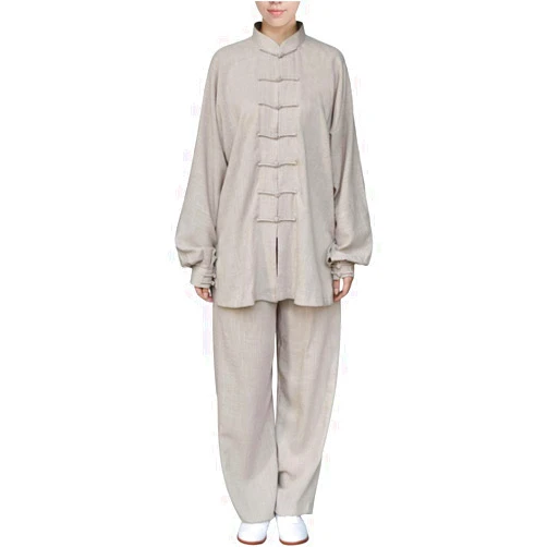ZooBoo Unisex Womens Linen Kung Fu Tai Chi Uniform Martial Arts Wear