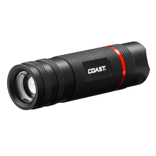 Coast - 21664 COAST G29 370 Lumen Focusing LED Flashlight, Batteries Included Black
