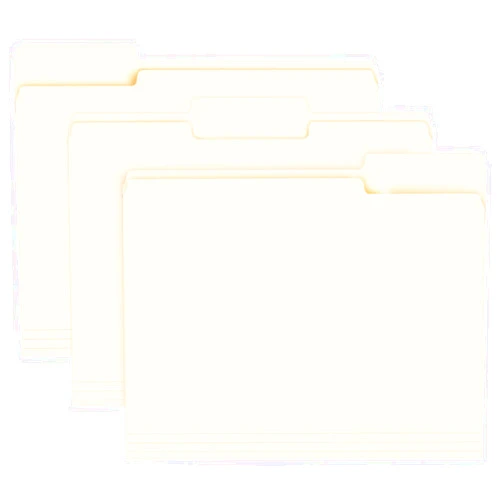 RAZCC File Folder, RAZCC 150 Pack 1/3 Cut Tab File Folders Letter Size, Manila Folders, Folders with Tab, Great for Organizing and Easy File Storage