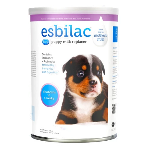 PetAg Pet-Ag Esbilac Puppy Milk Replacer Powder - 28 oz - Powdered Puppy Formula with Prebiotics, Probiotics & Vitamins for Puppies Newborn to Six Weeks Old - Easy to Digest
