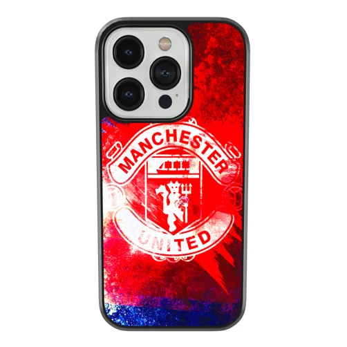 Shemron Graphic Products Manchester Soccer Club Phone Case- Compatible with all iPhone 13/14/15, Pro/Pro Max/Mini United- Football Team European Man United, Vibrant, Heavy Duty, Glossy