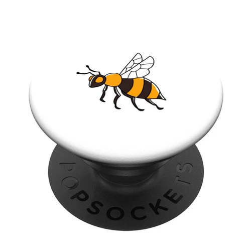 Bienenkönigin Bienenvolk, lustige Sprüche Funny comic bee art graphic for men, women, children PopSockets Swappable PopGrip