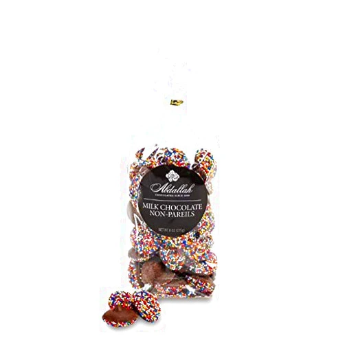 Abdallah Chocolates-Milk Chocolate Non-Pareils, sold as a Twin Pack (16 oz)