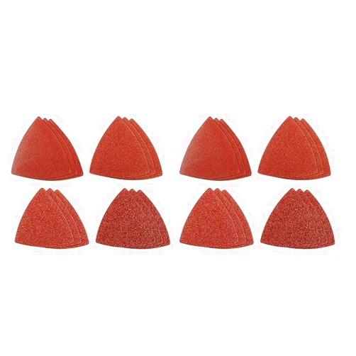 Genesis GAMT701 Universal 12-Piece Hook-and-Loop Sandpaper Assortment with 3 60-Grit, 3 80-Grit, 3 120-Grit, and 3 240-Grit (Pack of 2)