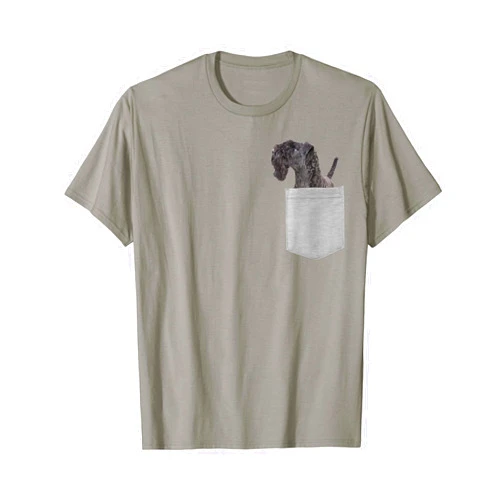Kerry Blue Terrier Dog in Your Pocket Kerry Blue Terrier T-Shirt